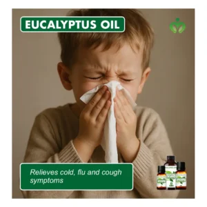 100% Pure Eucalyptus Oil - Natural Decongestant for Sinus Relief, Aromatherapy and Hair Care