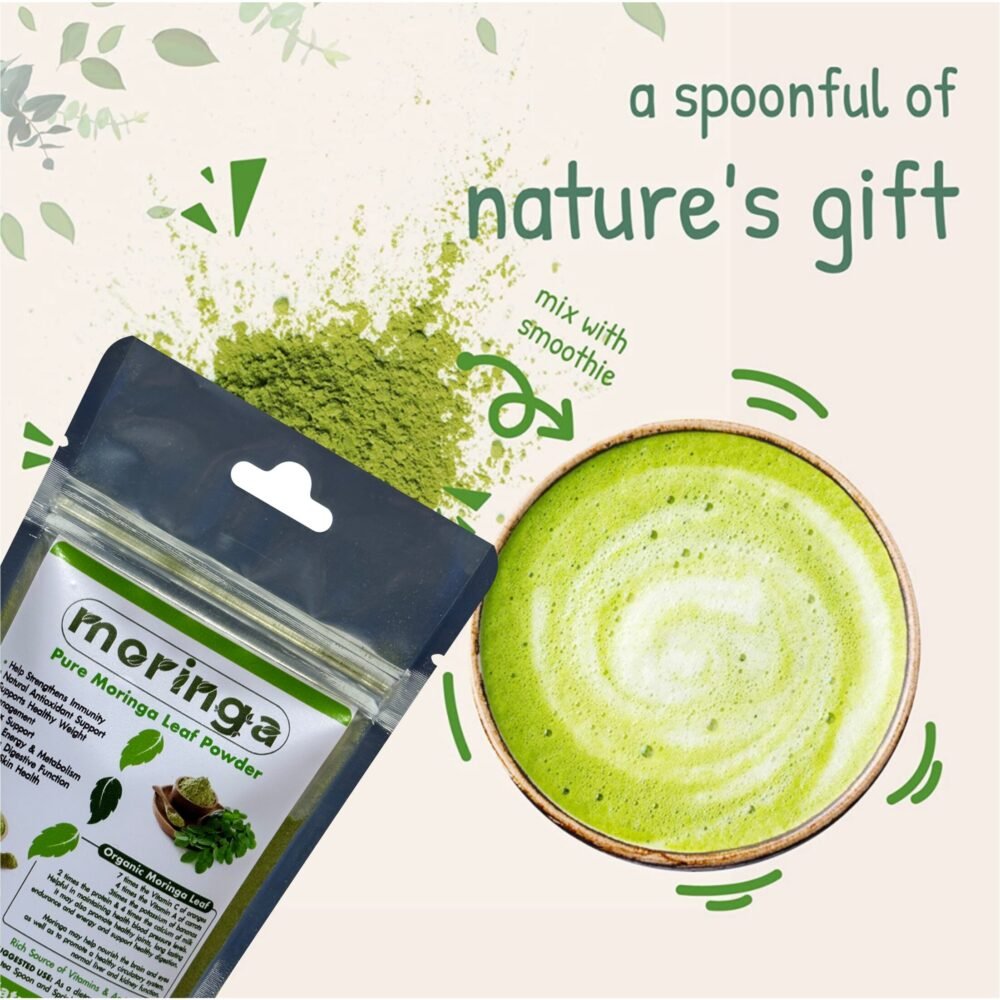 100% Pure Organic Moringa Powder