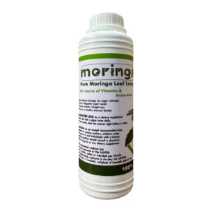 Pure Moringa Leaf Extract boosts energy, supports immunity, enhances skincare, and promotes gut and metabolic wellness with powerful vitamins, minerals, and antioxidants.
