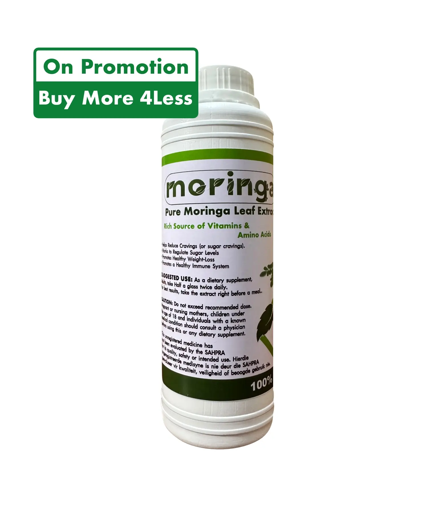 Pure Moringa Leaf Extract, More 4Less Pure Moringa Leaf Extract 500ml Buy More 4Less Promotion
