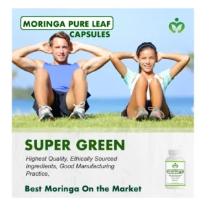 Moringa Leaf Powder Capsules | Organic Moringa Oleifera Superfood for Energy and Immunity