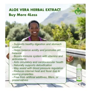 Aloe Vera Herbal Extract supports digestion, boosts immunity, and promotes heart health. Whole leaf, natural, and free from additives for daily wellness.