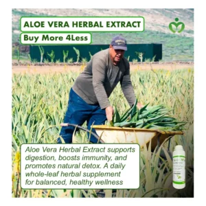 Aloe Vera Herbal Extract supports digestion, boosts immunity, and promotes heart health. Whole leaf, natural, and free from additives for daily wellness.