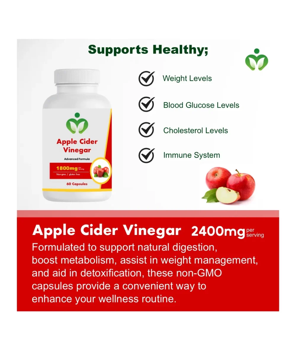 Apple Cider Vinegar, Weight and Detox Capsules