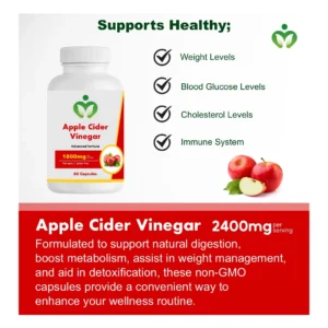 Apple Cider Vinegar, Weight and Detox Capsules