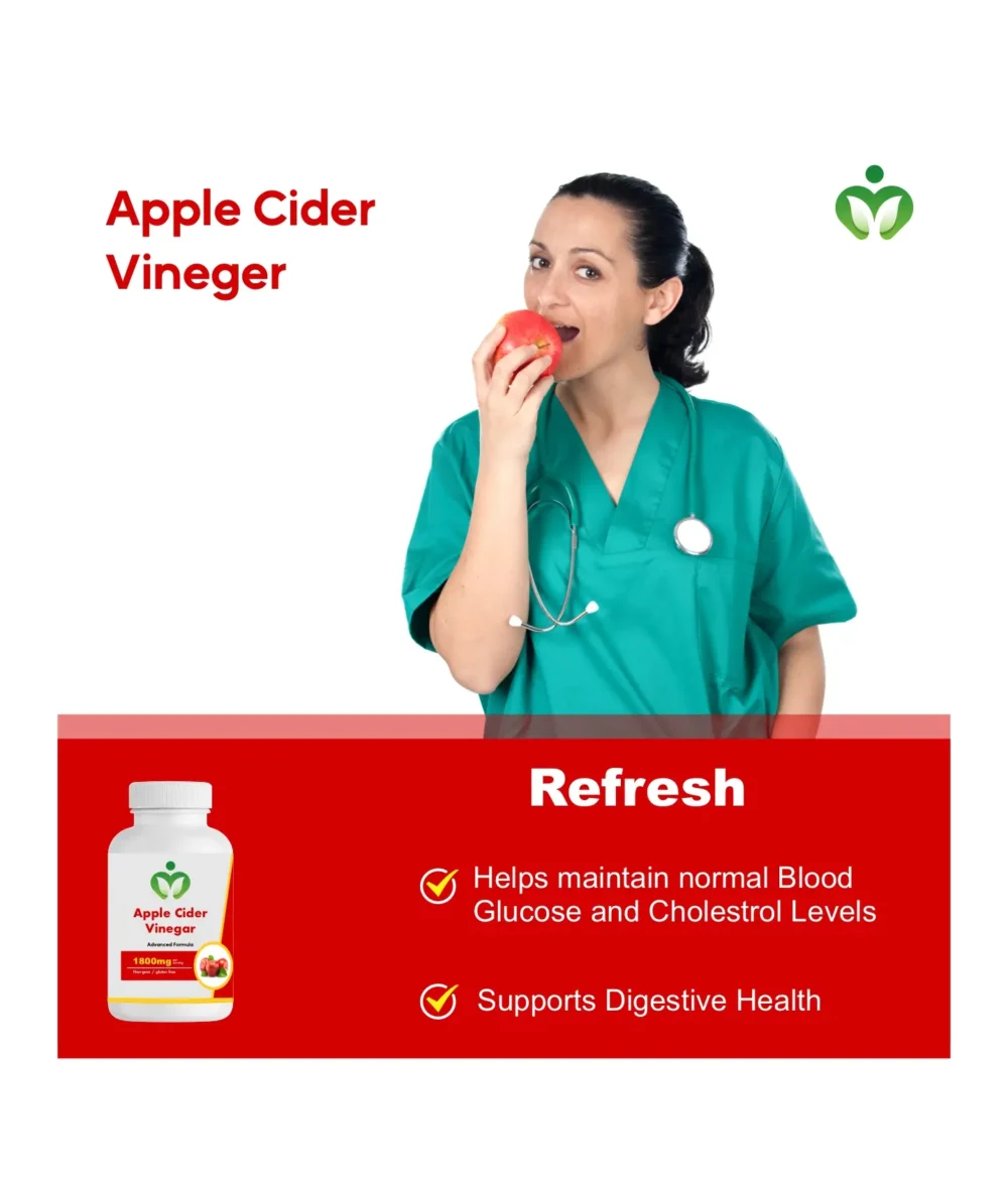 Apple Cider Vinegar Capsules: Extra Strength for Digestion, Metabolism, Weight Management, and Detox