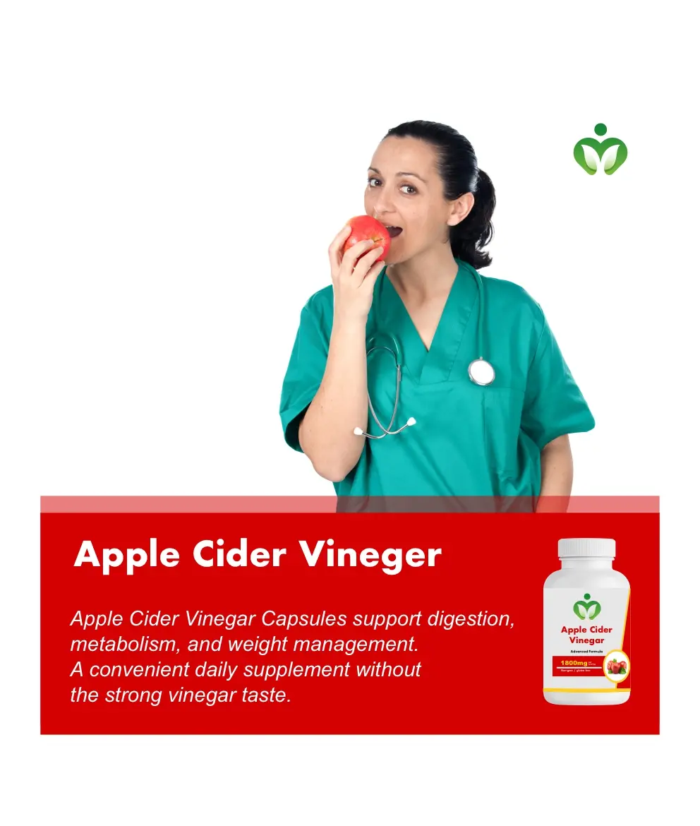 Apple Cider Vinegar Capsules Apple Cider Vinegar Capsules - Digestion, Metabolism and Weight Management Support