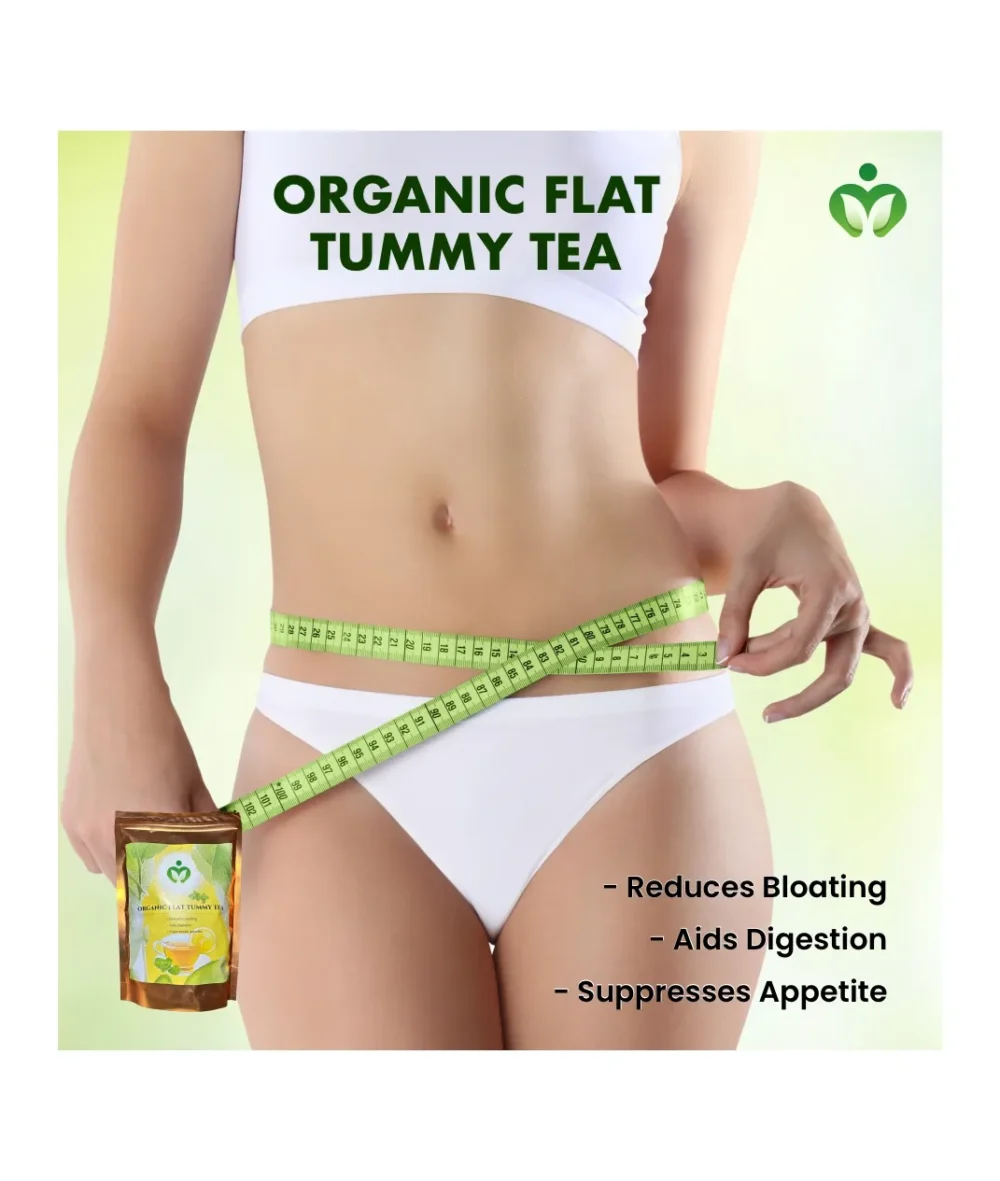 Organic Flat Tummy Tea, Lose Stomach Fat