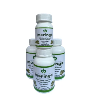 Moringa Leaf Powder Capsules, 100% Pure, Organic Superfood for Energy, Immunity & Metabolism