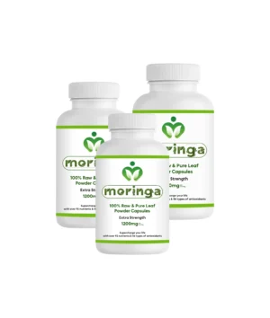 Moringa Leaf Powder Capsules | Organic Moringa Oleifera Superfood for Energy and Immunity