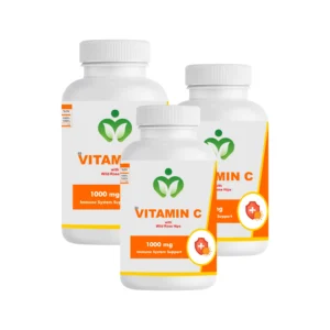 Vitamin C Capsules with Wild Rose Hips: Extra Strength Immune System Support