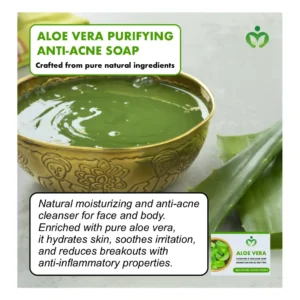 aloe vera cleansing, anti acne soap