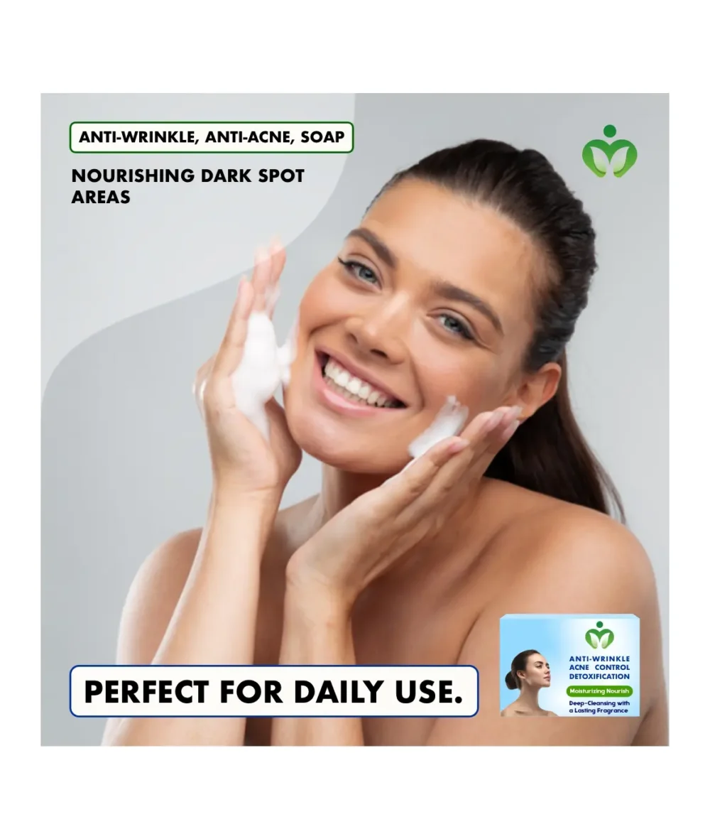 Anti-Wrinkle Acne Detox Soap – Natural Cleansing Bar for Clear, Youthful Skin