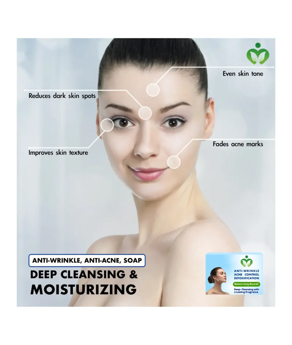 Anti-Wrinkle Acne Detox Soap – Natural Cleansing Bar for Clear, Youthful Skin
