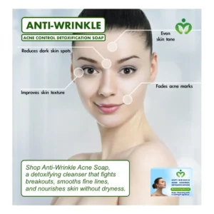 Anti-Wrinkle and Acne Detox Soap - Anti-Aging, Deep Cleansing and Skin Purifying Formula