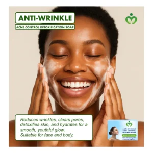 Anti-Wrinkle and Acne Detox Soap - Anti-Aging, Deep Cleansing and Skin Purifying Formula