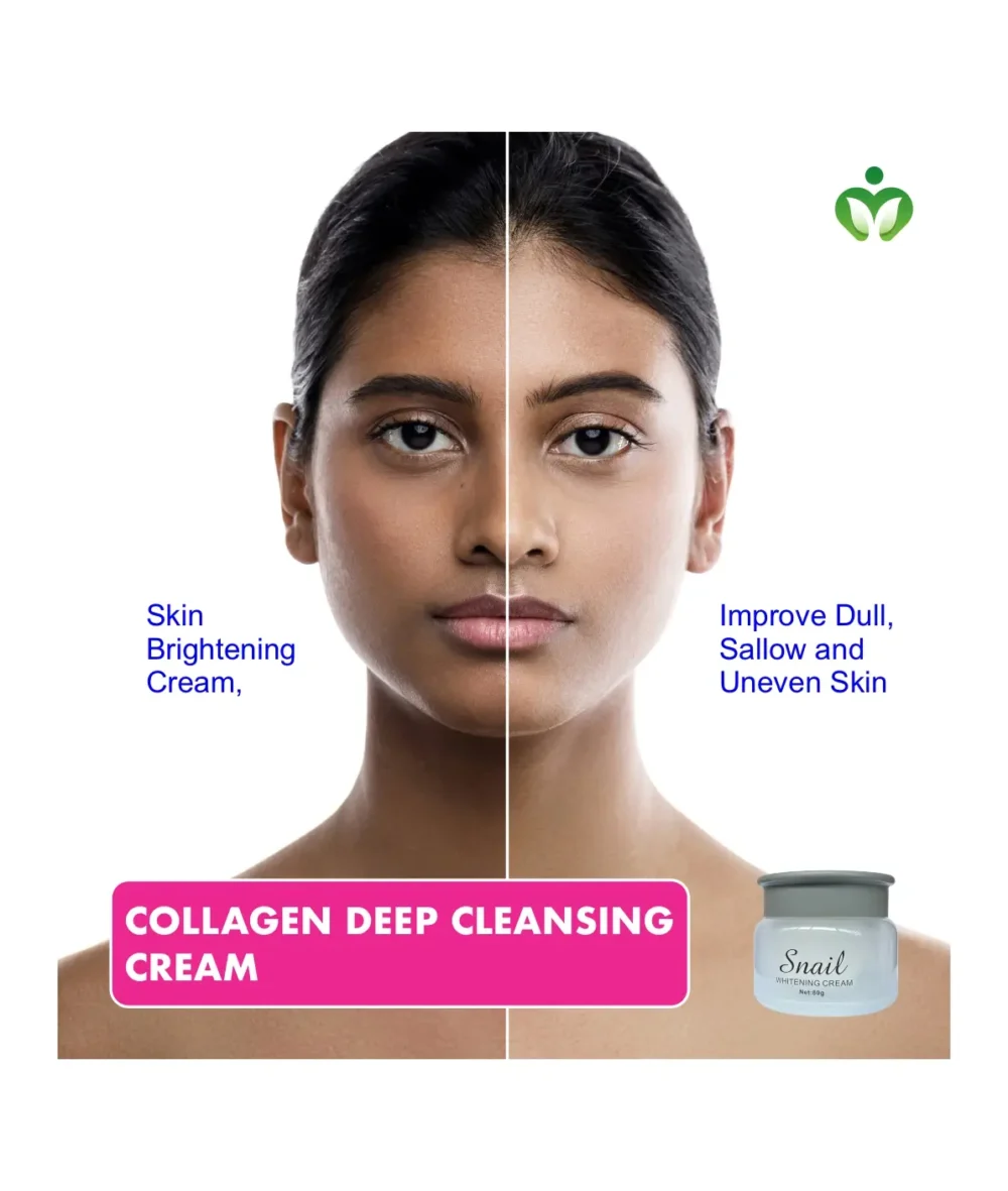 Collagen Deep Cleansing Cream, Snail Brightening Body Cream