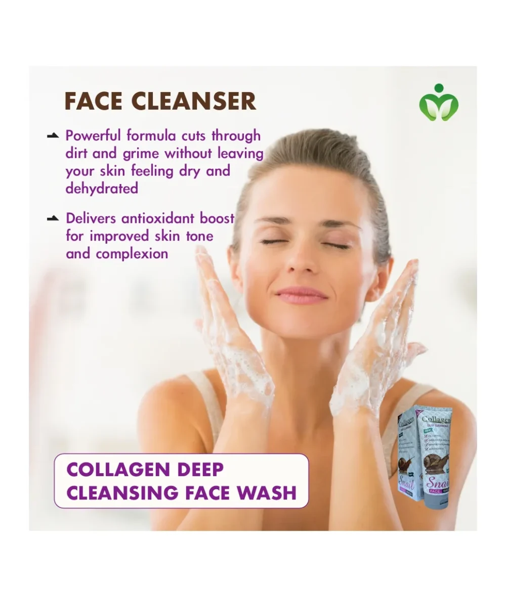 Collagen Facial Cleanser, Snail Face Wash 100ml