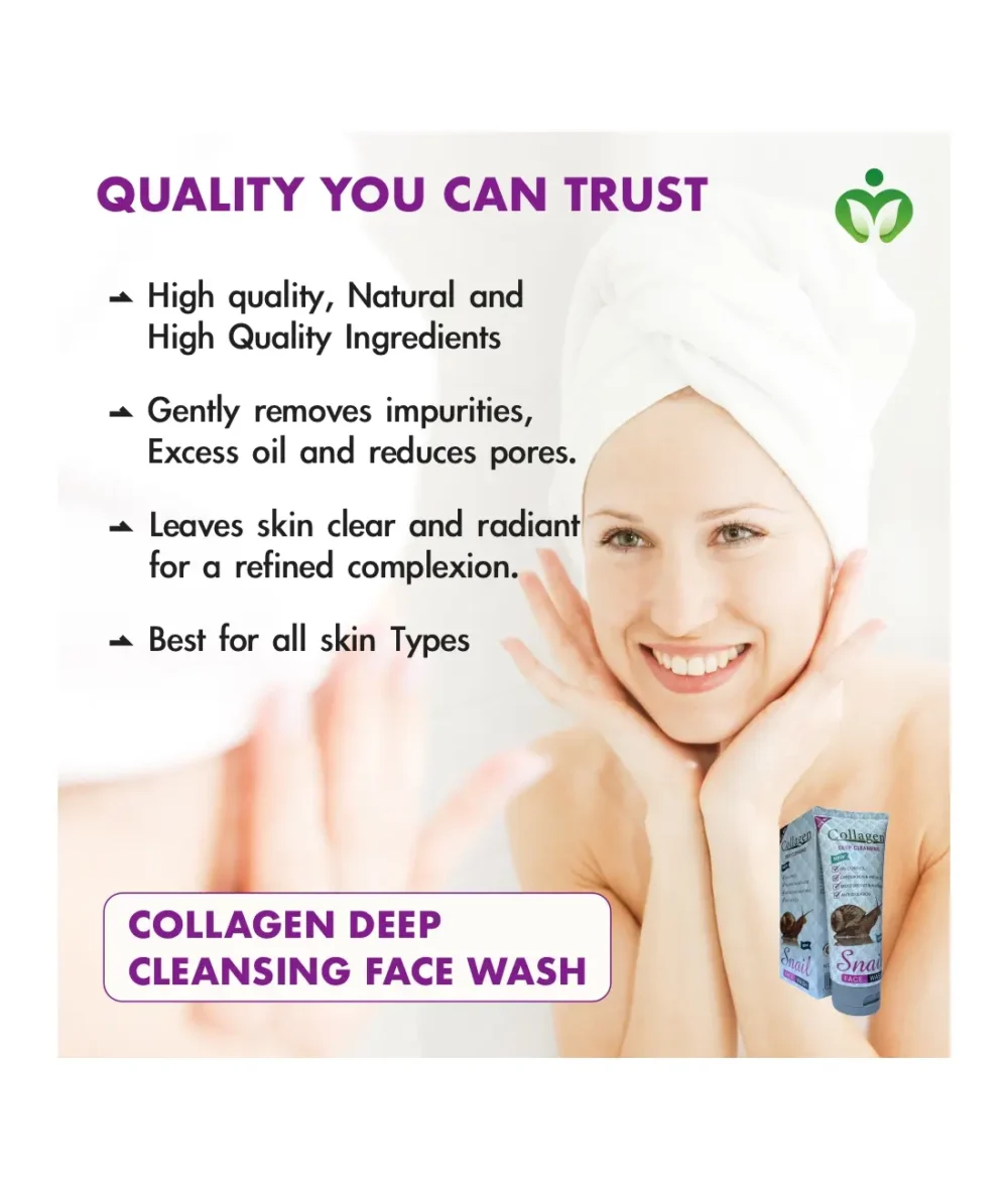 Collagen Facial Cleanser, Snail Face Wash 100ml