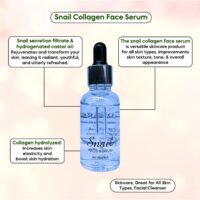 Snail Collagen Face Serum, Anti Aging, Anti Acne, Whitening, Brightening