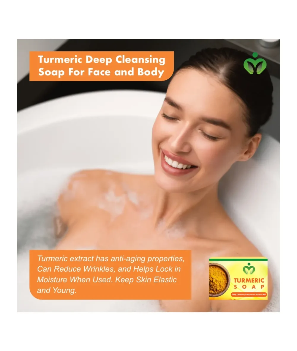 Turmeric Deep Cleansing Soap – Natural Anti-Acne Soap for Clear, Healthy Skin