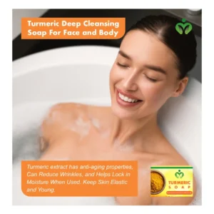 Turmeric Deep Cleansing Soap – Natural Anti-Acne Soap for Clear, Healthy Skin