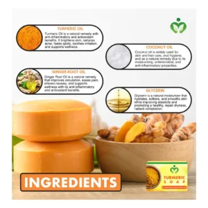 Turmeric Deep Cleansing Soap – Natural Anti-Acne Soap for Clear, Healthy Skin