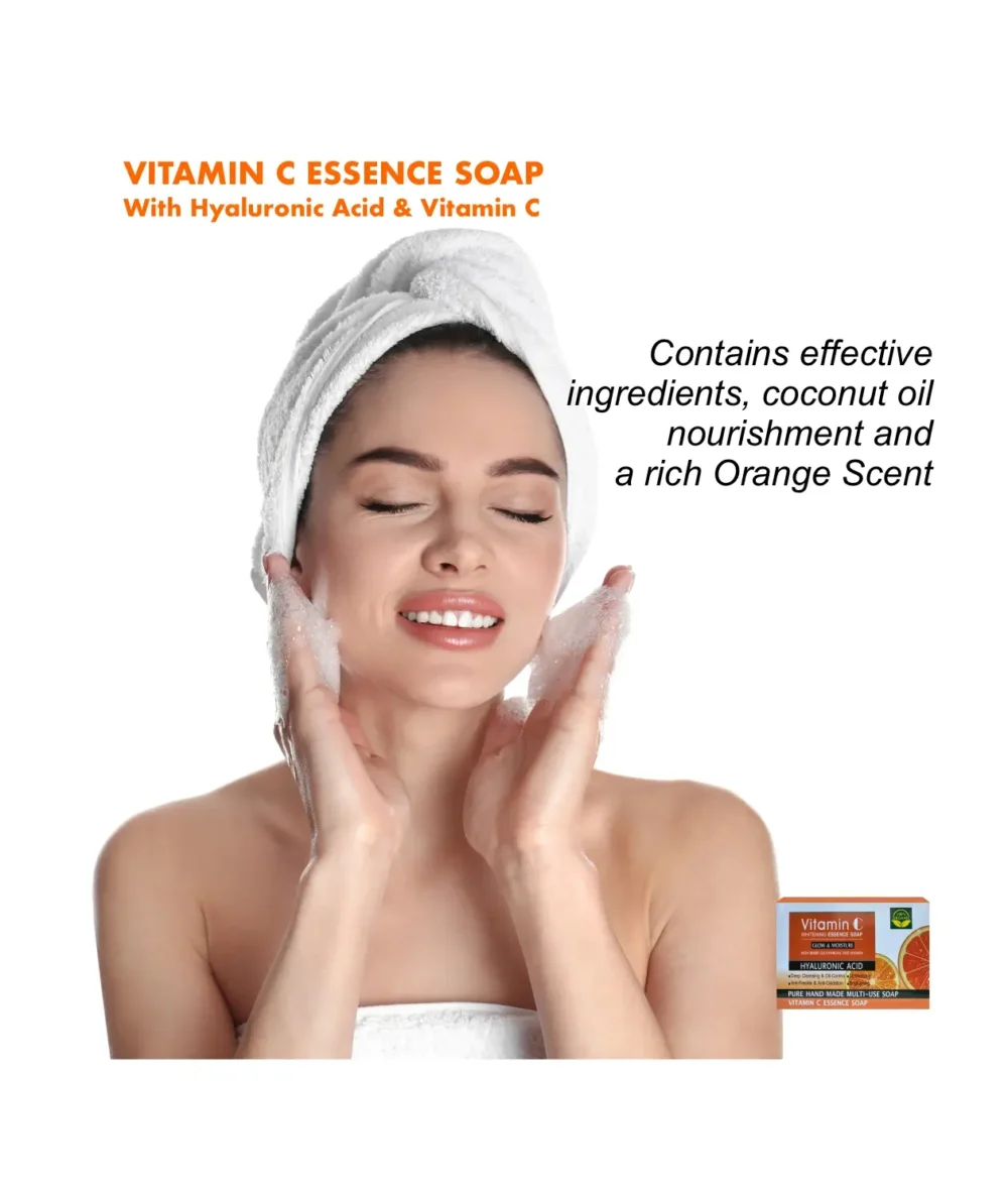 Vitamin C Essence Soap, Moisturizing, Anti-Freckle