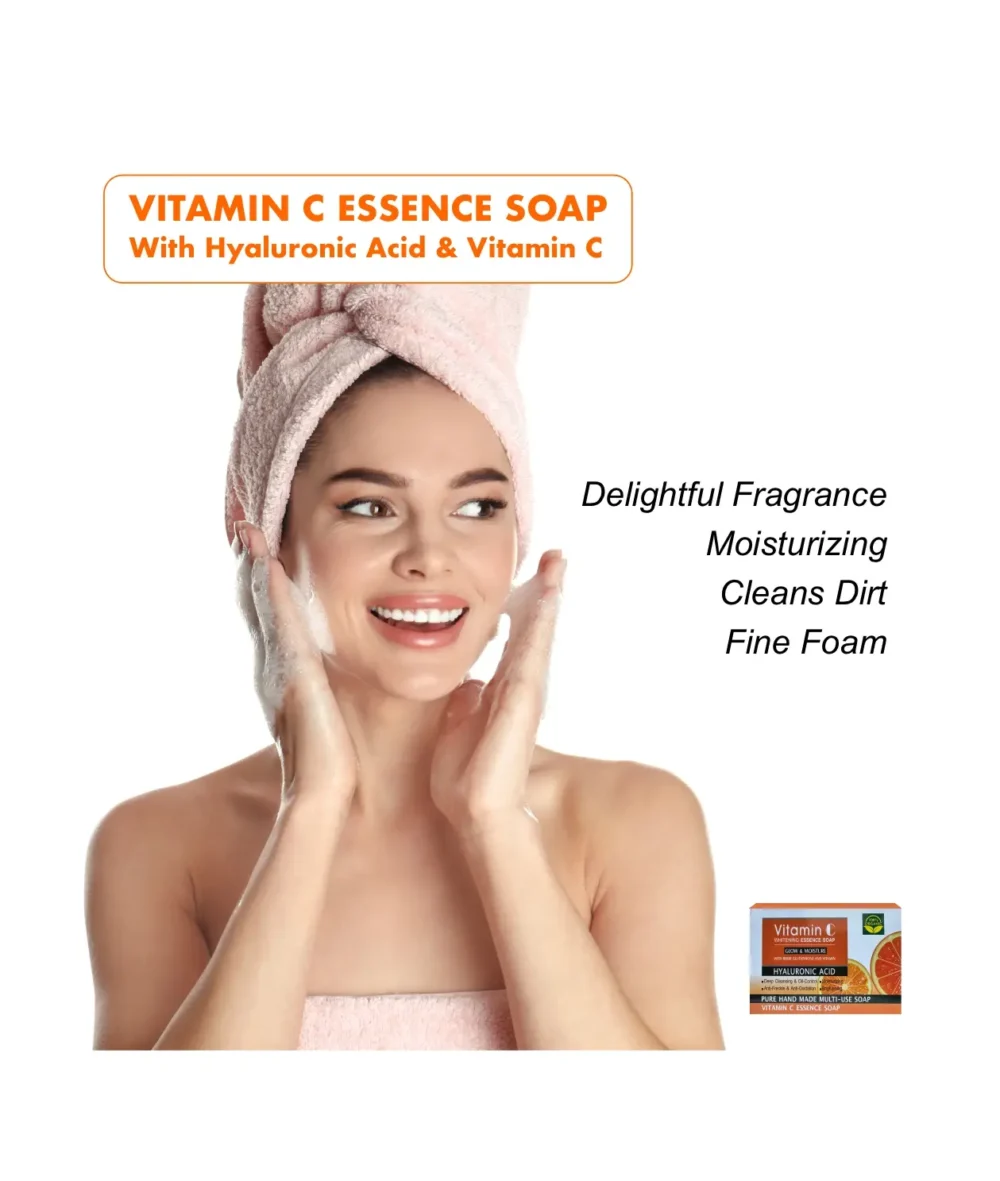 Vitamin C Essence Soap, Moisturizing, Anti-Freckle