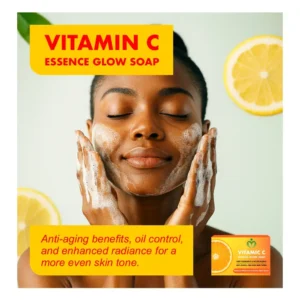 Vitamin C Essence Glow Soap – Brightening, Anti-Aging & Deep Cleansing Bar for Radiant Skin