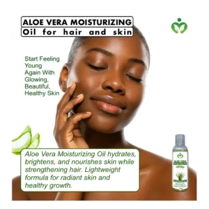 Aloe Vera Moisturizing Oil, Natural Skin Hydration, Hair Care for Radiant Beauty, Soothe Acne, Sun Damage and Even Skin Tone