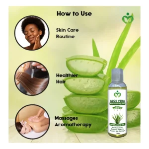 Aloe Vera Moisturizing Oil, Natural Skin Hydration, Hair Care for Radiant Beauty, Soothe Acne, Sun Damage and Even Skin Tone