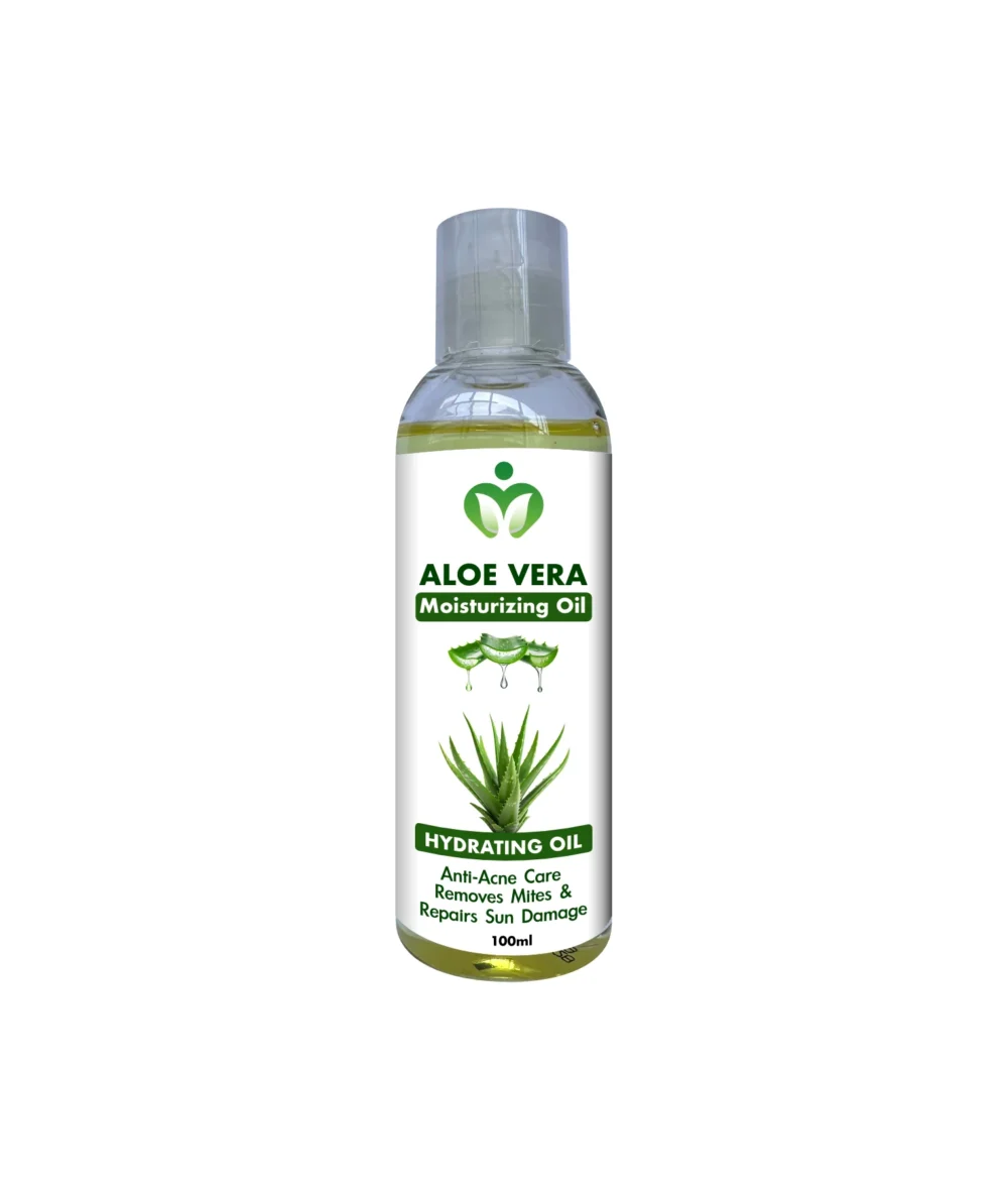 Aloe Vera Moisturizing Oil, Natural Skin Hydration, Hair Care for Radiant Beauty, Soothe Acne, Sun Damage and Even Skin Tone