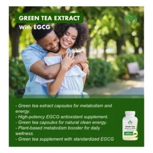 Green Tea Extract Capsules | 1800 mg EGCG for Energy, Metabolism & Antioxidant Support
