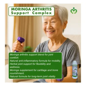 Moringa Arthritis Support Complex - Moringa Arthritis Complex, Promotes joint comfort, flexibility, and mobility with natural moringa, minerals, and herbal anti-inflammatory support.