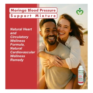Moringa Blood Pressure Support Mixture - Natural Heart, Circulation Wellness Blend and Natural Cardiovascular Wellness Mixture