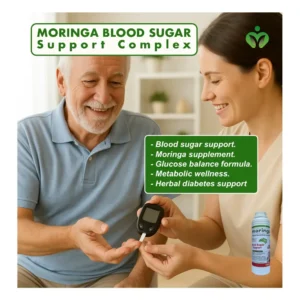 Moringa Blood Sugar Support Complex, Moringa Blood Sugar Complex – A herbal formula that supports natural glucose balance for healthy blood sugar and sustained energy.