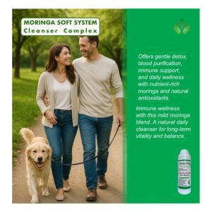 Moringa Soft System Cleanser Complex - Gentle detox, blood purification, immune support, and daily overall wellness with nutrient-rich moringa and other ingredients.