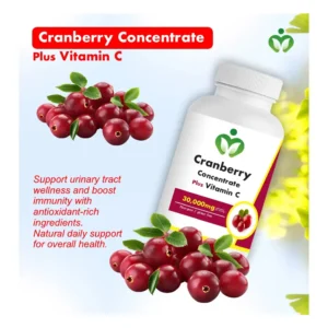 Cranberry Concentrate Plus Vitamin C – Triple Strength Urinary Tract and Immune Support