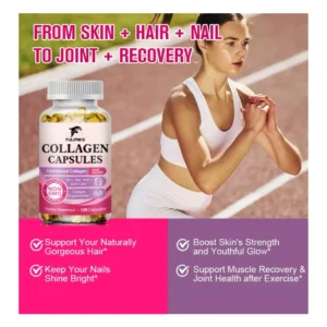 Hydrolyzed Collagen Capsules, Anti-Aging and Joint Support