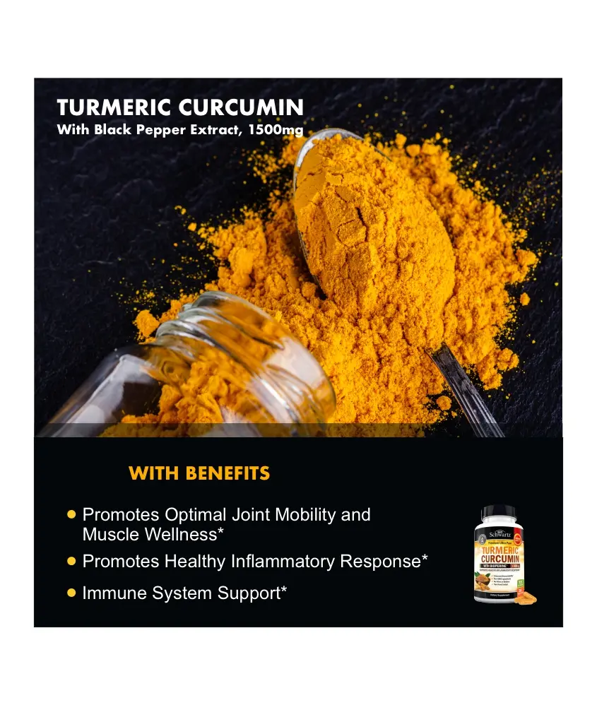 Turmeric Curcumin with Black Pepper, Joint Support 30 Caps