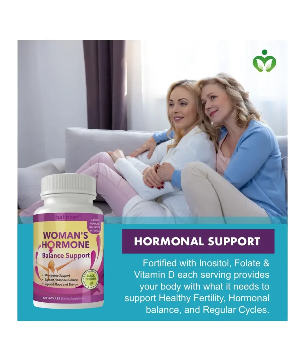 Women's Hormone Balance Support: Comprehensive Menopause and Hormonal Wellness Formula