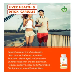 Liver Health and Detox Capsules - Liver Support Supplement, Herbal Cleanse, Repair and Digestive Support.