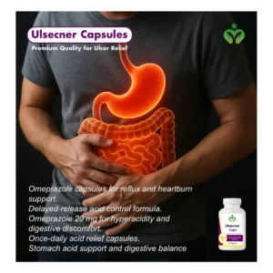 Ulcer Capsules, Omeprazole 20 mg Delayed-Release, Ulcer Support Capsules | Acid Reflux and Heartburn Relief
