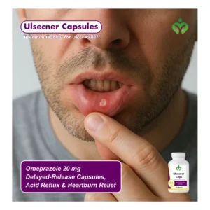 Ulcer Capsules, Omeprazole 20 mg Delayed-Release, Ulcer Support Capsules | Acid Reflux and Heartburn Relief