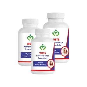 WETS Male Sexual Health Essentials - For Drive, Supplement for Libido, Energy, Endurance, Vitality and Stamina Support, Boost for Men’s Wellness.