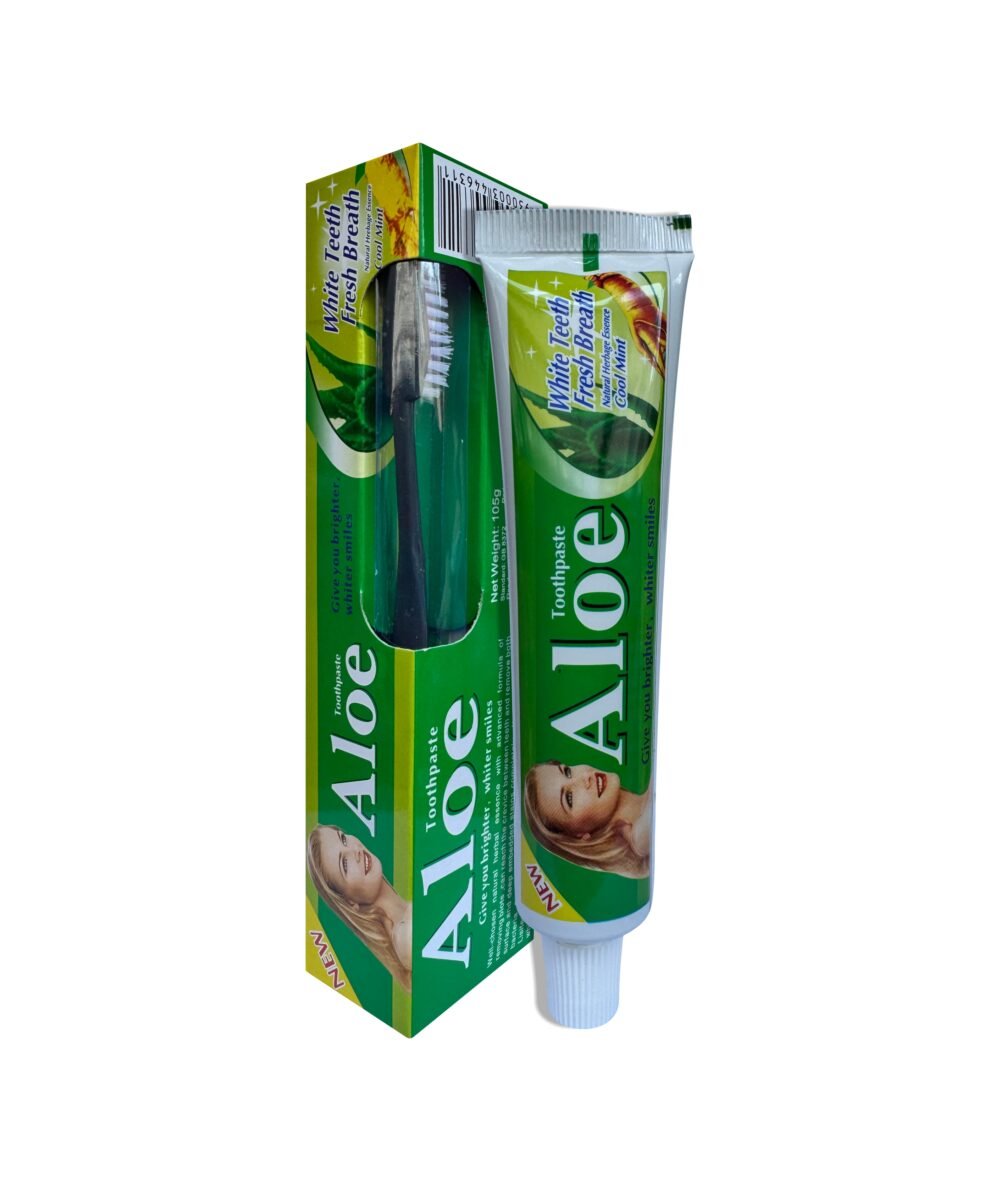 Aloe Natural Toothpaste - Whitening, Fresh Breath, Sensitive Teeth, Gums