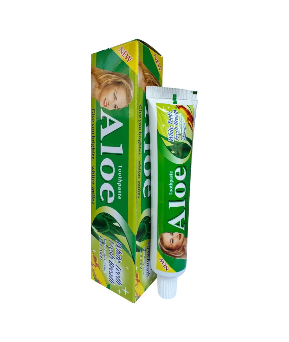 Aloe Natural Toothpaste - Whitening, Fresh Breath, Sensitive Teeth, Gums