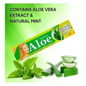 Aloe Natural Toothpaste - Whitening, Fresh Breath, Sensitive Teeth, Gums