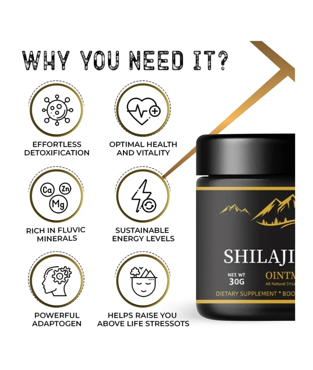 Pure Himalayan Shilajit Resin Boosts Vitality